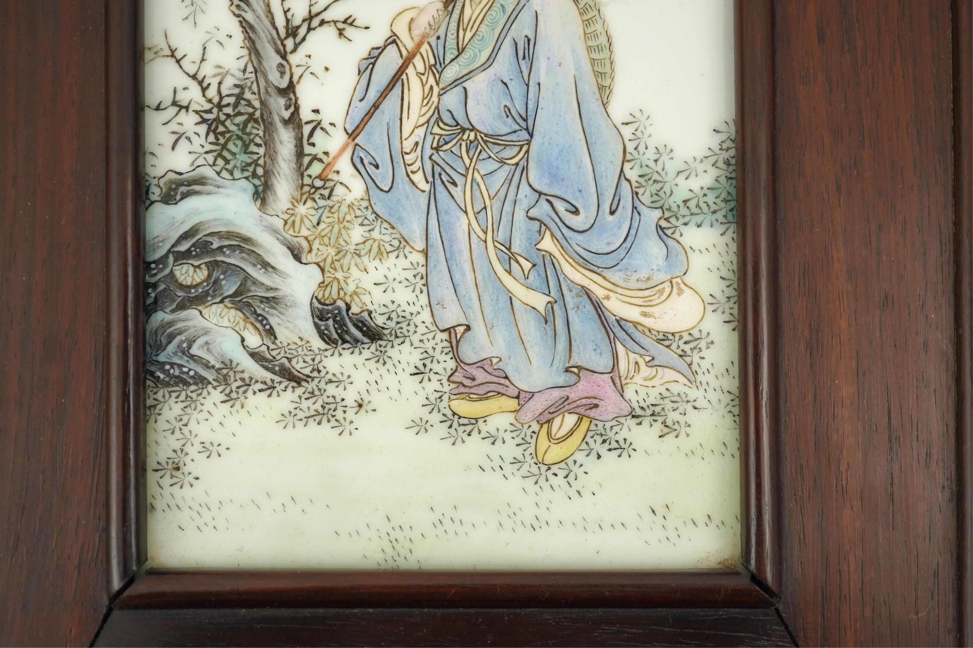 A Chinese famille rose ‘Li Tieguai’ plaque, Republic period